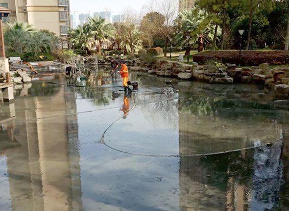 鹤壁景观池淤泥清理